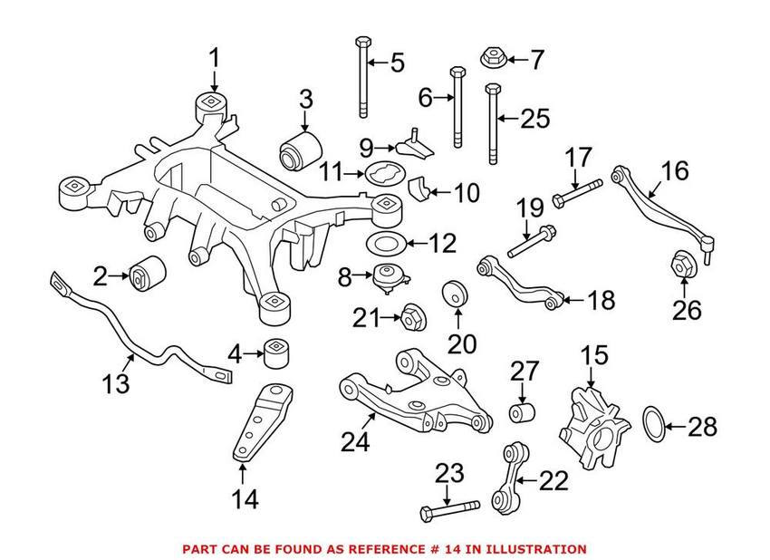 BMW Radius Arm - Rear Driver Left 33326775873